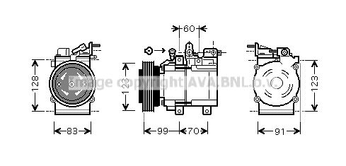 AVA QUALITY COOLING Kompressori, ilmastointilaite HYK138